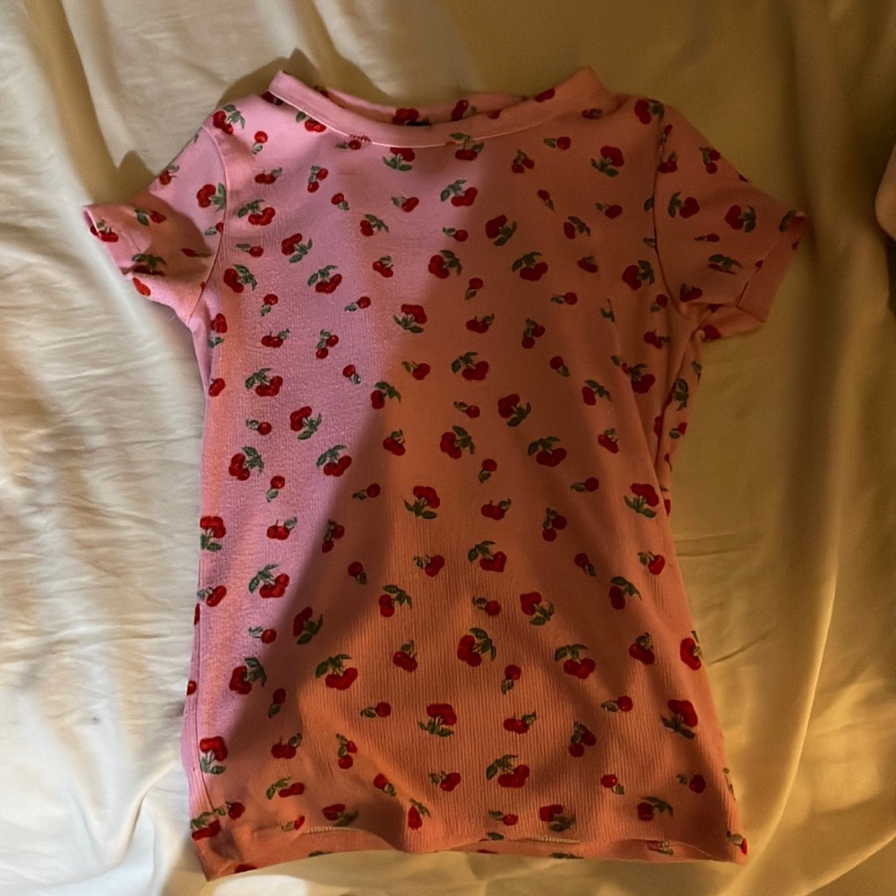A shirt with cute cherry design